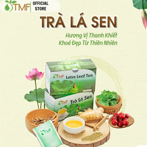 Trà lá sen túi lọc an thần ngủ ngon giảm cân 20 gói - Tâm Minh Foods - Thảo mộc tự nhiên giúp thư giãn và hỗ trợ sức khỏe.