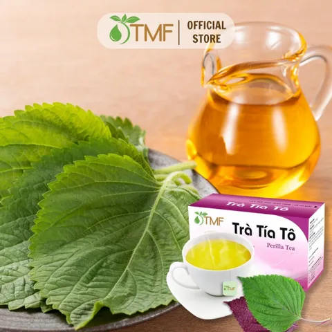 Trà Tía Tô Giải Cảm Tâm Minh Foods - Hộp 20 Gói, Hỗ Trợ Giảm Ho, Dị Ứng Từ Thảo Dược Tự Nhiên, Tăng Cường Miễn Dịch