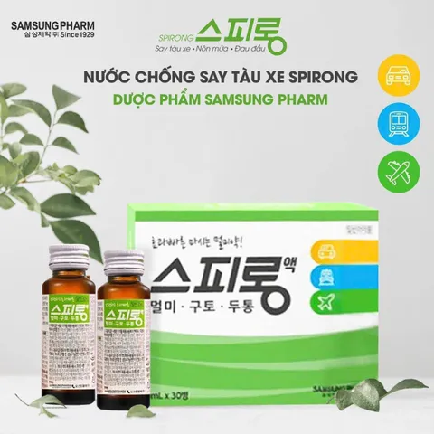 Hộp 30 chai Nước uống hỗ trợ giảm say tàu xe Samsung Hàn Quốc (30ml *30chai)