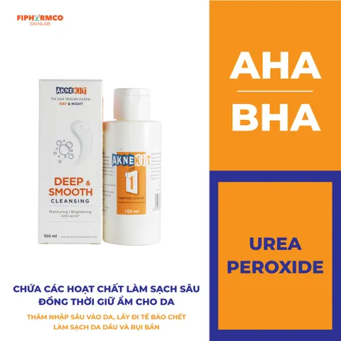 Sữa Rửa Mặt Aknekit Cho Da Dầu Mụn - Dưỡng Ẩm, Làm Sạch Sâu Với BHA, AHA - Chăm Sóc Da Đặc Biệt, 100ml