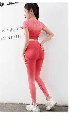 Set Đồ Tập Gym Nữ Áo Nâng Ngực Chất Dệt Kim - Yoga, Zumba, Aerobic Thoáng Mát, Co Giãn 4 Chiều, Size M/L