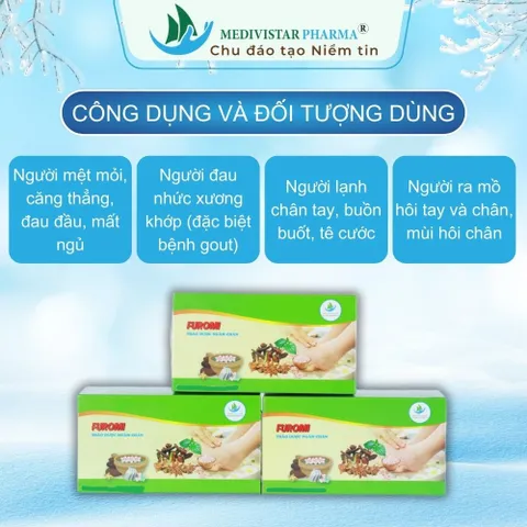Gói Ngâm Chân Thảo Dược Furomi - Hỗ Trợ Đau Xương Khớp, Mất Ngủ, Lạnh Chân, Dùng Cho Gia Đình, 20 Túi Lọc Tiện Dụng
