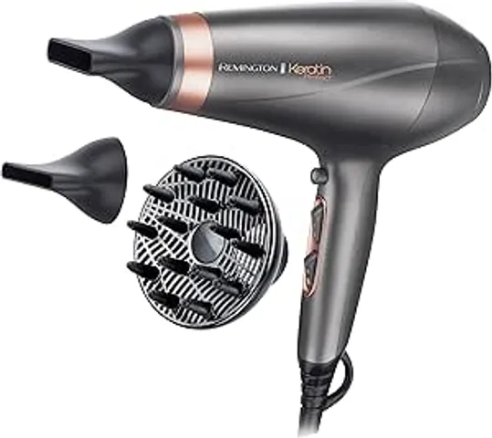 Máy Sấy Tóc Remington AC8820 - Siêu Êm 2200W Công Nghệ OPTIheat, Tạo Kiểu Lâu Dài 24h, Có 3 Phụ Kiện, Nhập Khẩu Đức