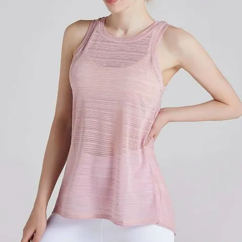 Áo tank top lưới nữ buộc dây phía sau - Phong cách thể thao thời trang, mặc 2 kiểu, mềm mịn, dễ phối các set đồ mùa hè