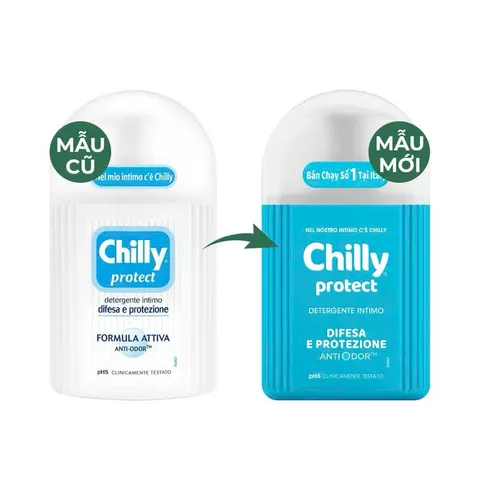 Dung dịch vệ sinh phụ nữ Chilly 200ml - Làm sạch, dưỡng ẩm, ngừa vi khuẩn, ngăn mùi hiệu quả cho vùng nhạy cảm