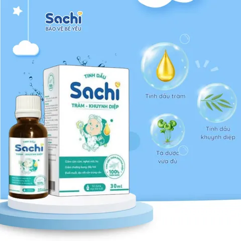 Tinh Dầu Tràm Khuynh Diệp Sachi 30ml - Chiết Xuất Tự Nhiên, Giúp Thư Giãn và Hỗ Trợ Sức Khỏe, An Toàn Cho Bé