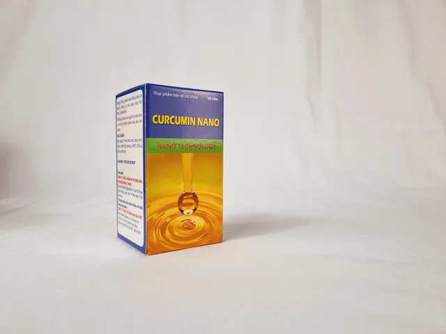 Viên Uống Curcumin Nano Chiết Xuất Củ Nghệ Vàng Hỗ Trợ Giảm Đau Dạ Dày, Tá Tràng (Hộp 30 viên)