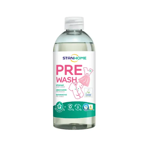 Xịt Xử Lý Vết Bẩn Trước Khi Giặt Stanhome PreWash Ecolabel 500ml - Tẩy Thế Giới Bẩn, An Toàn Với Enzym Tự Nhiên, Tối Ưu Cho Mọi Loại Vải