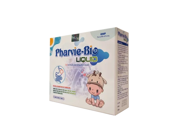 Lợi Khuẩn, Men Tiêu Hoá Pharvie-Bio Liquid Hỗ Trợ Tiêu Hóa Đường Ruột (Hộp/20 ống)