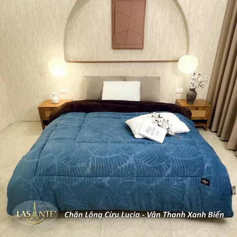 Chăn Lông Cừu Lucia Thanh Vân - Chăn Cừu Giá Tốt Lasante