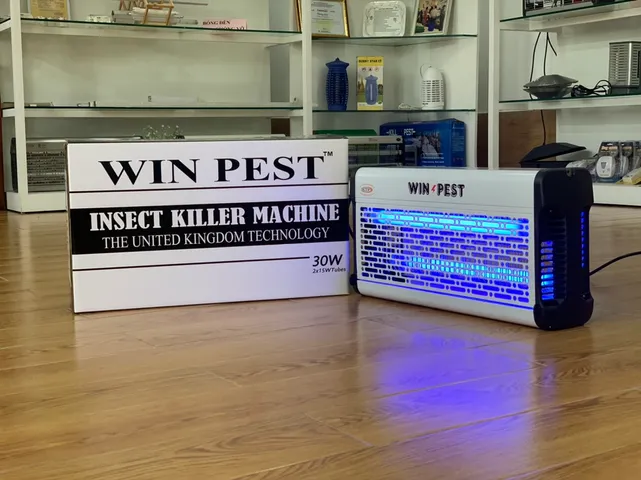 Đèn Bắt Muỗi WINPest 30W - Đèn Diệt Côn Trùng Hiệu Quả, Phạm Vi 80-100m2, Công Nghệ UK, Tặng Bóng Đèn 2x15W
