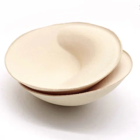 Set 2 Miếng Mút Đệm Độn Ngực Mềm Mại Cho Áo Bra, Yoga, Đầm Bơi - Nâng Ngực Quyến Rũ Màu Da và Đen