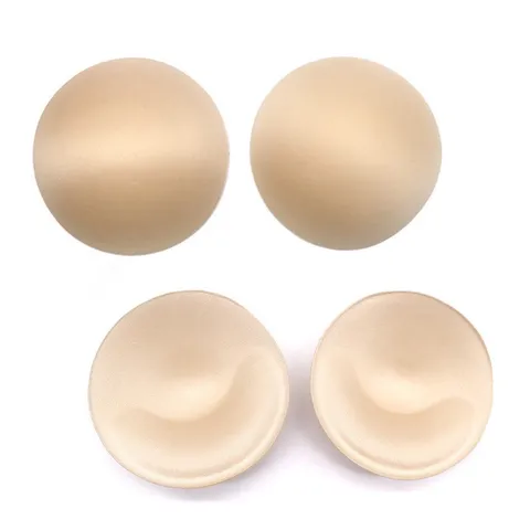 Set 2 Miếng Mút Đệm Độn Ngực Mềm Mại Cho Áo Bra, Yoga, Đầm Bơi - Nâng Ngực Quyến Rũ Màu Da và Đen
