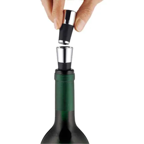 Nút Rượu Vang 2 Trong 1 WMF VINO - Chất Liệu Thép Không Gỉ và Silicon Cao Cấp, Công Cụ Rót Chống Chảy Nhỏ Giọt