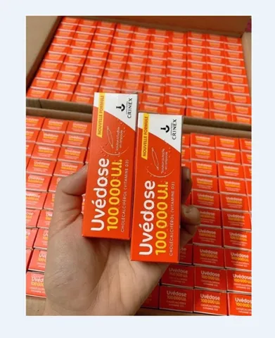 Vitamin D3 Uvedose 100.000 IU - Bổ Sung D3 Liều Cao, Tăng Cường Hệ Miễn Dịch và Xương Khỏe Mạnh - Sản Phẩm Pháp Thương Hiệu Uvedose