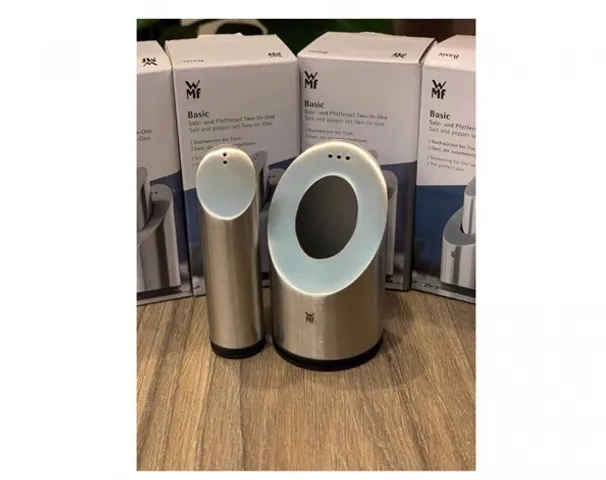 Bộ Lắc Muối Tiêu WMF Two in One - Thiết Kế Đẹp Mắt bằng Cromargan 18/10 cho Nhà Bếp Thêm Sang Trọng