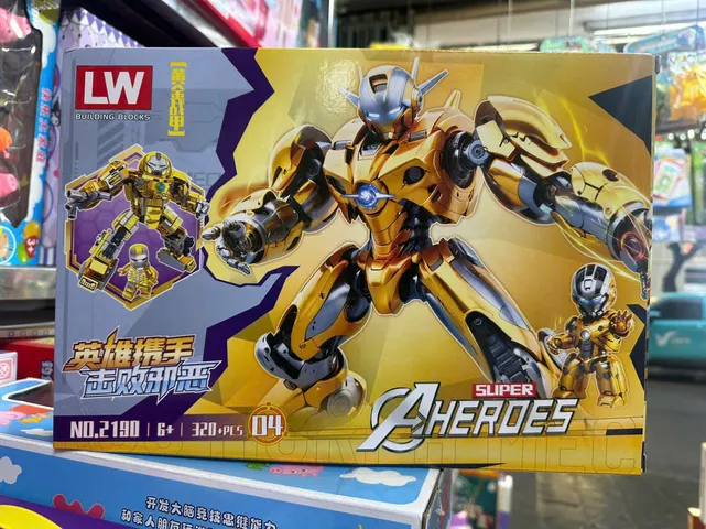 Đồ chơi lắp ráp chủ đề siêu anh hùng Avengers có 4 phân loại 2190-12190-2 2190-3 2190-4