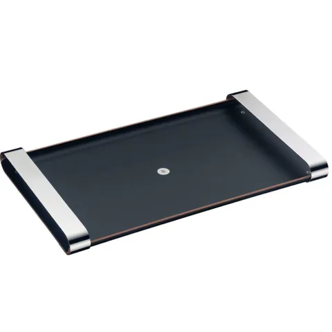 Khay đựng đồ uống WMF Club - Khay gỗ đen cao cấp có tay cầm, kích thước 54x32cm, tiện dụng cho bữa tiệc và trang trí bàn ăn.