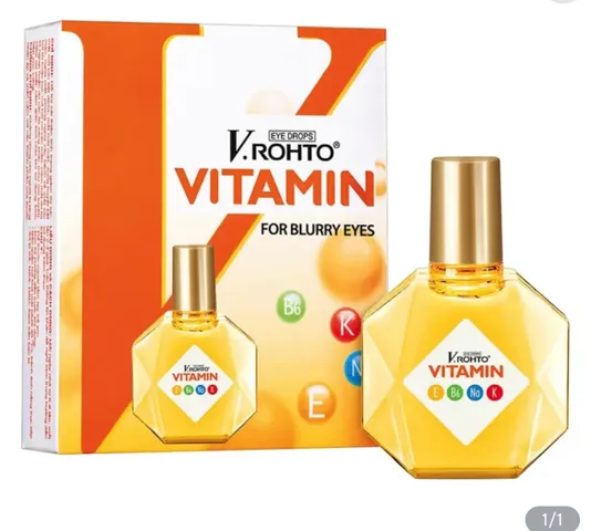 Nước Nhỏ Mắt V.Rohto Vitamin Màu Cam 13ml - Giảm Khô Mắt, Tăng Cường Thị Lực Với Vitamin E & B6