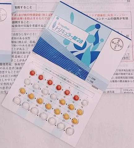 Viên uống tránh thai hàng ngày Triquilar Bayer Nhật Bản - 28 viên, cân bằng nội tiết, ngăn ngừa thiếu máu, giảm đau bụng kinh.