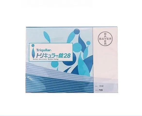 Viên uống tránh thai hàng ngày Triquilar Bayer Nhật Bản - 28 viên, cân bằng nội tiết, ngăn ngừa thiếu máu, giảm đau bụng kinh.