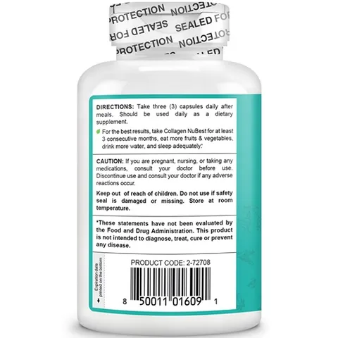 Viên Uống Collagen NuBest Thủy Phân - 90 Viên Hỗ Trợ Làm Đẹp Da, Ngừa Nếp Nhăn, Từ Mỹ, Sản Phẩm Chất Lượng Cao