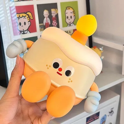 Đèn Ngủ Hình Bánh Kem Sinh Nhật Cute - Đèn LED Điều Chỉnh Độ Sáng Nhạc Ngủ Thoải Mái, Tiết Kiệm Năng Lượng, Sạc USB