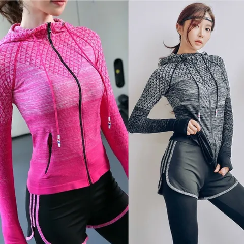 Áo Khoác Tập Gym Yoga Zumba Chống Nắng Cao Cấp - Thời Trang Nữ Đẹp, Nhiều Màu Sắc, Kèm Mút Nâng Ngực