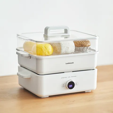 Nồi Lẩu Hấp Đa Năng Bianco Electric Multicooker LocknLock EJP154IVY - 5in1 - 4,5L  - Bảo Hành 2 Năm