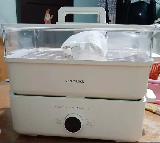 Nồi Lẩu Hấp Đa Năng Bianco Electric Multicooker LocknLock EJP154IVY - 5in1 - 4,5L  - Bảo Hành 2 Năm