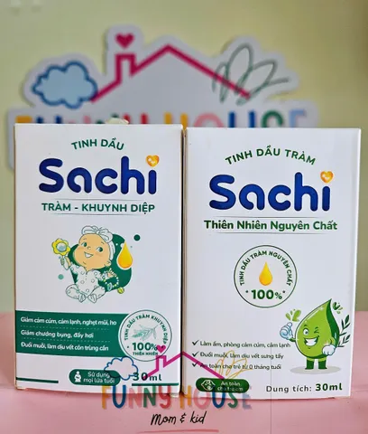 Tinh Dầu Tràm Khuynh Diệp Sachi 30ml - Chiết Xuất Tự Nhiên, Giúp Thư Giãn và Hỗ Trợ Sức Khỏe, An Toàn Cho Bé