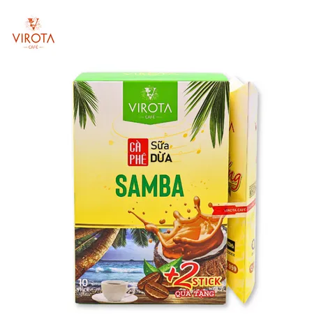 Cà phê hoà tan 4in1 vị sữa dừa Samba - Virota Cafe