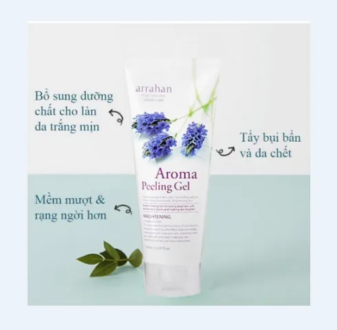 Gel Tẩy Tế Bào Chết Arrahan Hương Oải Hương 180ml - Tẩy Da Chết, Làm Sáng Da, Nguyên Liệu Tự Nhiên, Dưỡng Ẩm, Chăm Sóc Da Mặt