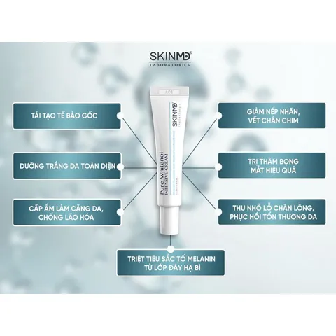 Kem Dưỡng SkinMD Pure Whitenol Intensive Cream 15ml Skin MD Giảm Nám Trắng Da