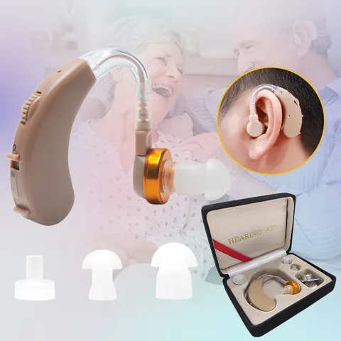 Máy trợ thính Axon V-163 cho người già - Khuếch đại âm thanh 130dB, thiết kế tinh tế kèm hộp đựng tiện lợi