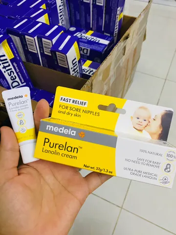 Kem Bôi Nứt Đầu Ti Medela Purelan Lanolin 37g - Dưỡng Ẩm, Làm Mềm Da Khô, Không Chất Bảo Quản, An Toàn Cho Mẹ Và Em Bé
