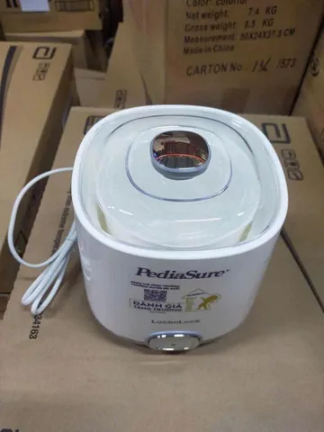 Máy Làm Sữa Chua LocknLock EJY110SLV (1000ml) Tự Động Ủ Lên Men Tại Nhà - Hàng KM Bảo Hành 24 Tháng