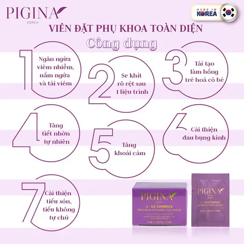 Dung dịch vệ sinh phụ nữ Pigina 150ml - Gel bôi tự nhiên Hàn Quốc, chăm sóc vùng chữ Y, làm hồng, se khít, giảm đau bụng kinh