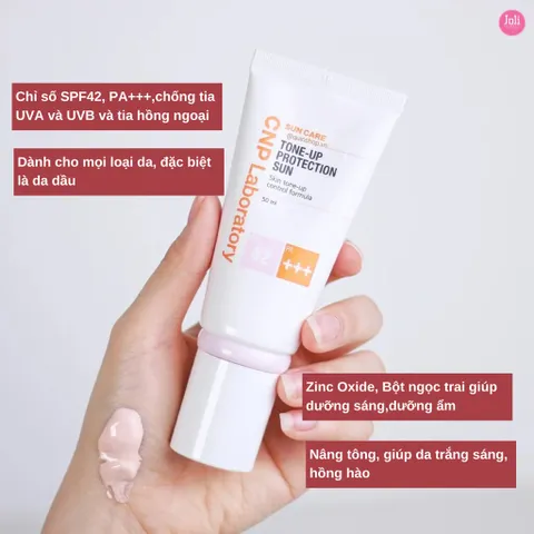 Kem Chống Nắng Nâng Tông Da CNP Laboratory Hàn Quốc 50ml - SPF42/PA+++ Bảo Vệ Da, Kiểm Soát Dầu Nhờn, Dùng Ngày Thường