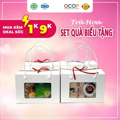 Set Quà Trà Thảo Mộc Sức Khỏe - Hộp Quà Biếu Tặng 8/3, 20/10, 20/11, 14/2 - 30 Túi Lọc Thiên Nhiên, Hỗ Trợ Làm Đẹp Da