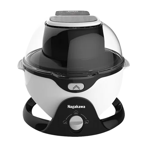 Nồi Chiên Không Dầu 6L Nagakawa NAG3301 - Công Nghệ Chiên Không Dầu, Khoang Nghiêng 45° Xoay 360°, Đa Chức Năng Nấu Nướng Sáng Tạo