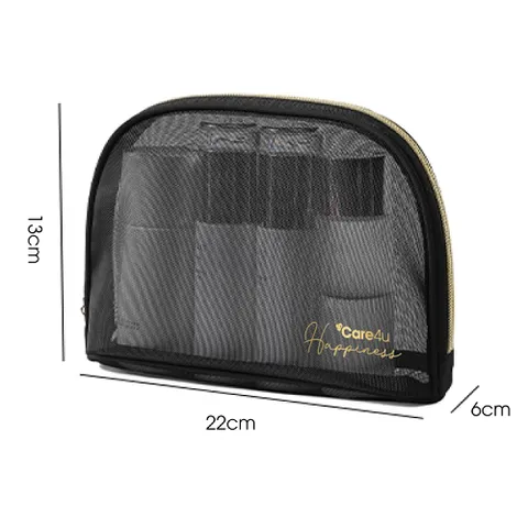 Túi Đựng Mỹ Phẩm Cao Cấp Care4U 22x6x13 cm - Túi Lưới Thoáng Khí Sang Trọng, Tiện Dụng Cho Du Lịch và Trang Điểm