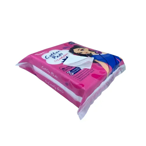Bông tẩy trang đa năng Care4U 3 lớp 233 miếng - Bông tẩy trang 100% cotton cho da nhạy cảm, nhiều màu sắc trẻ trung