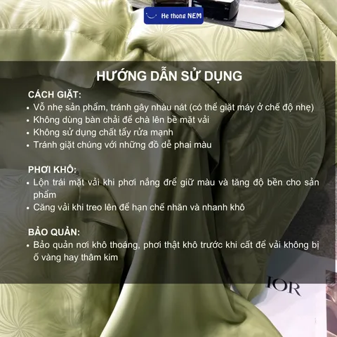 Combo chăn ga gối 5 món Hệ Thống Nệm Set bộ vỏ chăn ga ra gối nệm đệm 5 món lụa tencel vân chìm trải phủ giường êm ái