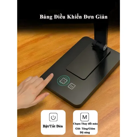 Đèn Học LED Chống Cận 7W Tích điện 3 tiếng/6 tiếng/ 7 tiếng tăng giảm và đổi màu ánh sáng MTR058