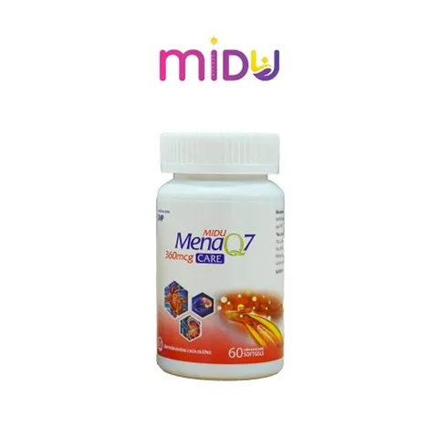 Midu MenaQ7 360mcg care - Hộp (1 lọ x 60 viên)