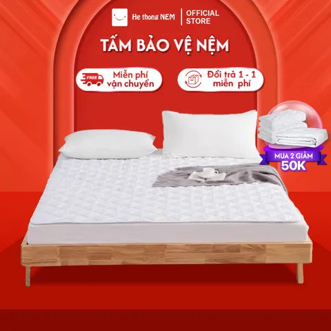 Tấm lót chống thấm nệm Hệ Thống Nệm Tấm miếng ga lót bảo vệ niệm nệm đệm trải giường chống thấm nước cotton cao cấp