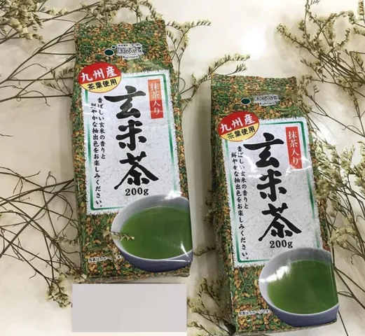 Trà Xanh Gạo Lứt Rang Nhật Bản Kunitaro Gói 200g - Giải Pháp Thanh Nhiệt Ngày Hè, Bổ Sung Dinh Dưỡng Cho Cơ Thể