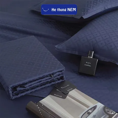 Bộ chăn ga gối đệm 5 món lụa Hệ Thống Nệm cao cấp Bộ drap ga grap grab lụa mát thun lạnh 5 món trải phủ giường