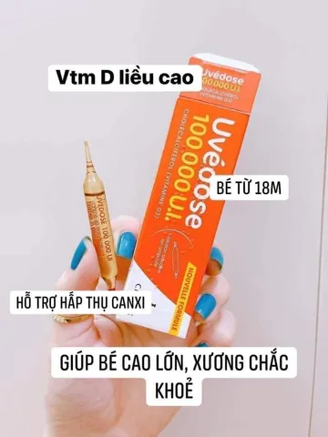 Uvedose - Vitamin D 100.000IU liều cao của Pháp
